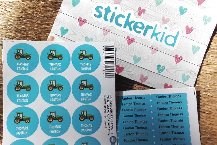 Etichette adesive personalizzabili per bambini