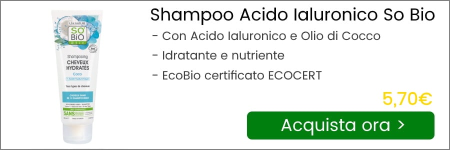 shampoo acido ialuronico so bio prezzo